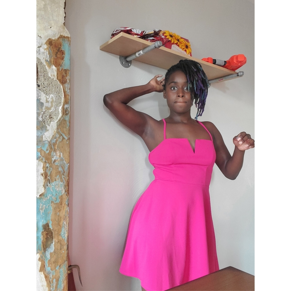Trixxi Hot Pink Cocktail Dress NWT
